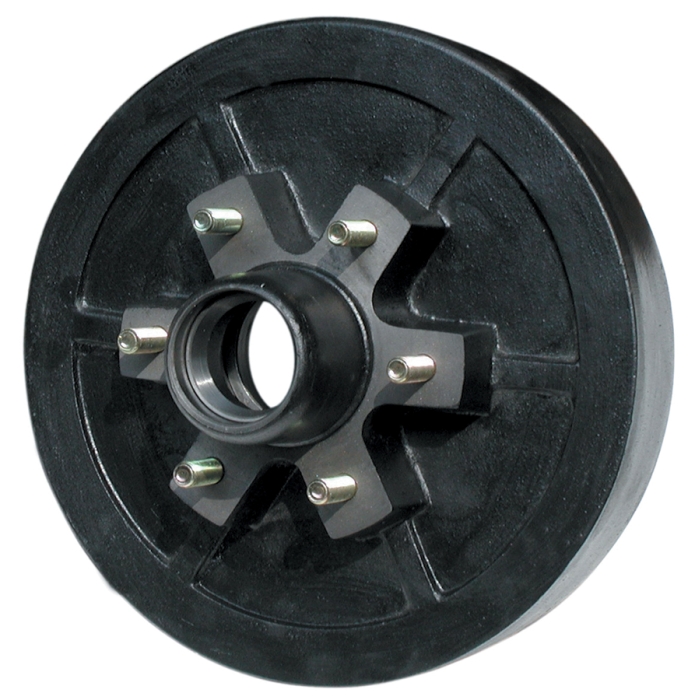 HUB DRUM 6 LUG 12 INCH WITH BEARINGS  SEAL   GREASE AND STUDS