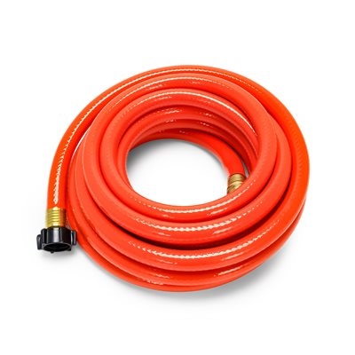 RhinoFLEX 25' Clean Out Gray/Black Water Hose - 5/8"