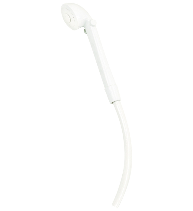 Hose & Head w/ Bracket 60" - White