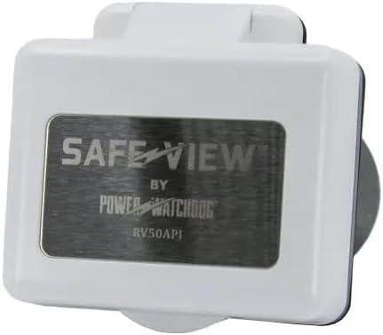 SafeView Smart RV Power Inlet Port  50 Amp White