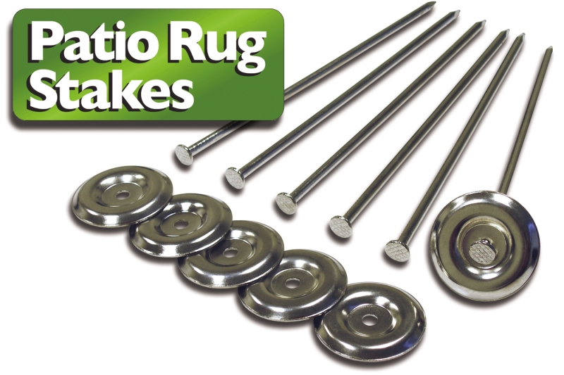 PATIO RUG STAKES - 6 PACK