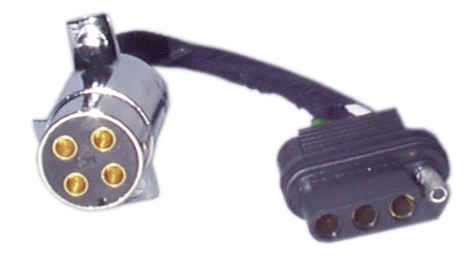 CONNECTOR ADAPTER FLEXIBLE 4 ROUND TO 4 FLAT