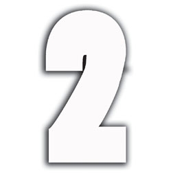 WHITE NUMBER - 2