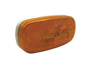Marker Light Incandescent Amber with White Base