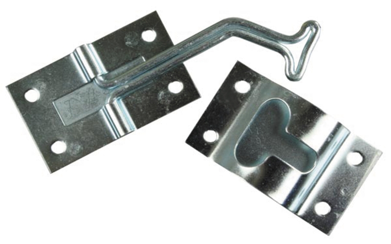 DOOR HOLDER T- STYLE 45 DEGREE ZINC