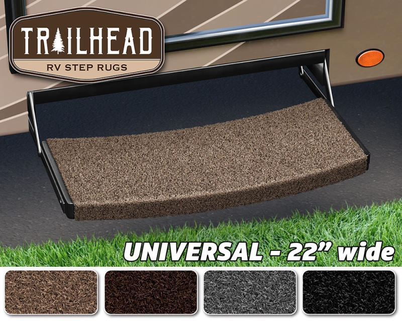 Trailhead Universal RV Step Rug 22 In. Wide - Buckskin Brown
