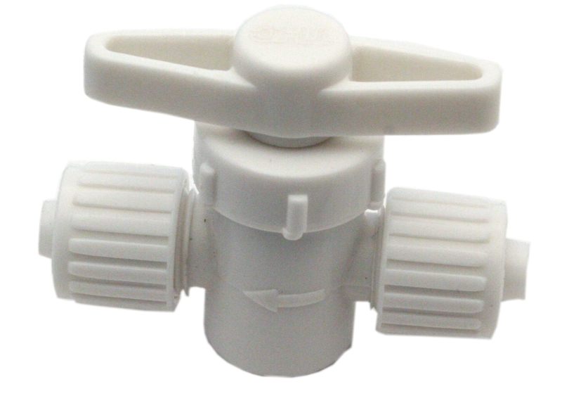 STRAIGHT STOP VALVE - 3/8" P X 3/8" P