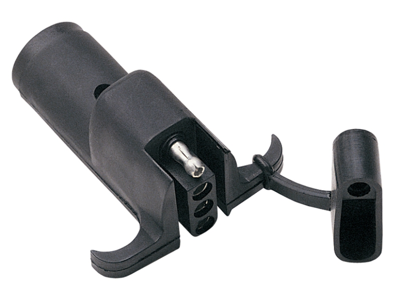 CONNECTOR ADAPTER 6 ROUND TO 4 FLAT ONE PIECE MOLDED