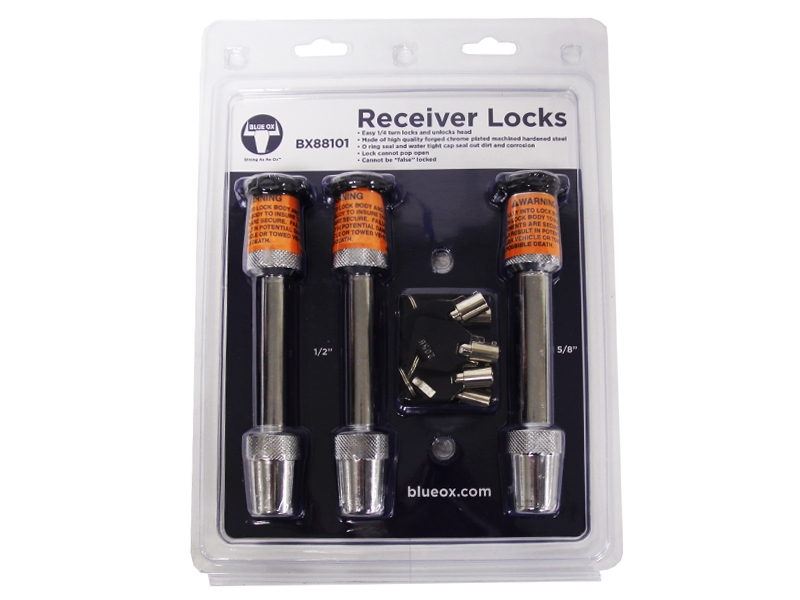 Blue Ox Hitch and Tow Bar Lock Kit 2-1/2" 1-5/8"