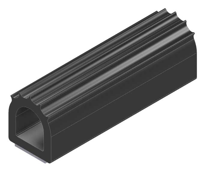 FLIP 'N SEAL SLIDE-OUT SEALING SYSTEM 1" H X .875" W RIBBED "D" SEAL 40'