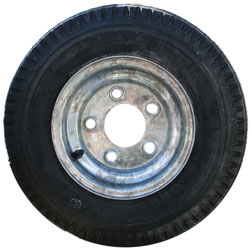 TIRE AND WHEEL ECO TRAIL BIAS PLY 205 X 65 X 10 LRD; GALVANIZED SOLID 5 HOLE