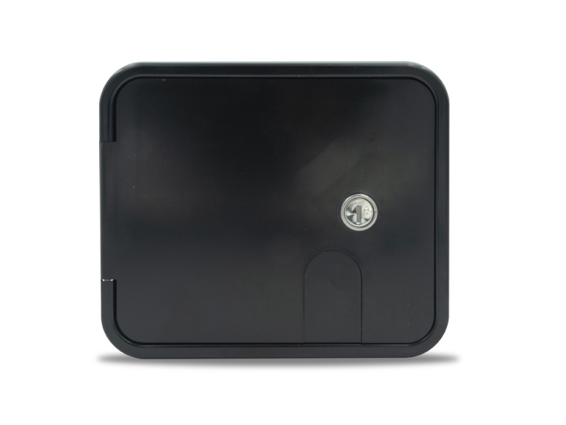 MEDIUM 30/50 AMP ELECTRIC CABLE HATCH - BLACK