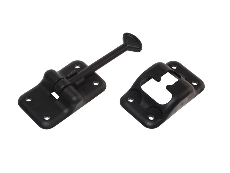 Entry Door Holder Plastic - Black 3-1/2"