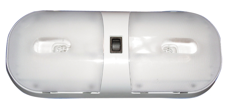 DOME LIGHT DOUBLE 11-3/8" X 5-4/5" X 1-7/8" ROCKER SWITCH