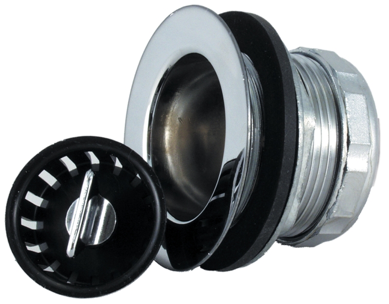 STRAINER SINK W/ THREADED BASKET - NO TAIL FLANGE