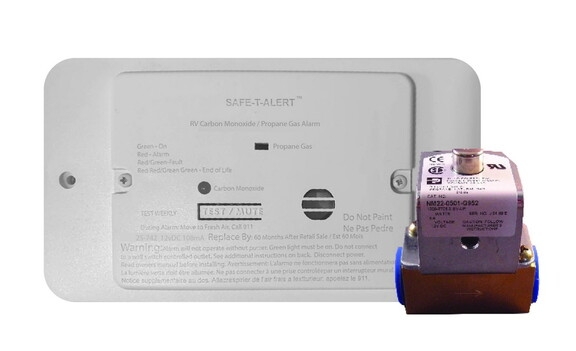Carbon Monoxide/Propane Alarm  Flush Mount  White