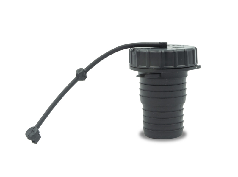 Gravity Water Fill Cap/Strap/Spout - Black
