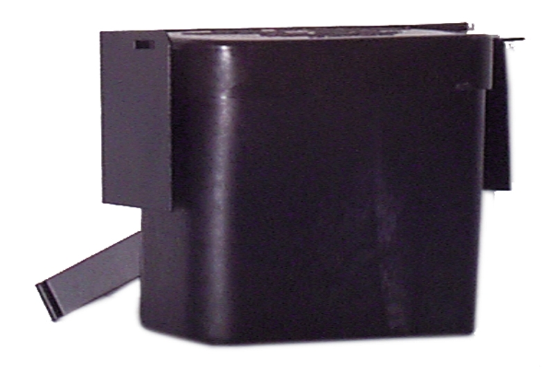 LOCKABLE BATTERY CASE - LOCKABLE METAL MOUNTING BRACKET WITH BATTERY CASE.
