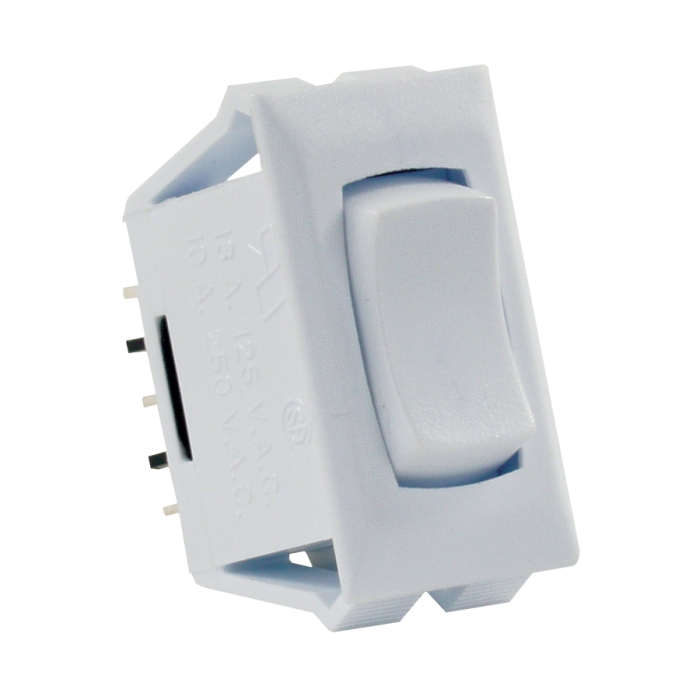 12 V MOMENTARY- ON/ OFF/ MOMENTARY- ON SWITCH WHITE 1/PKG