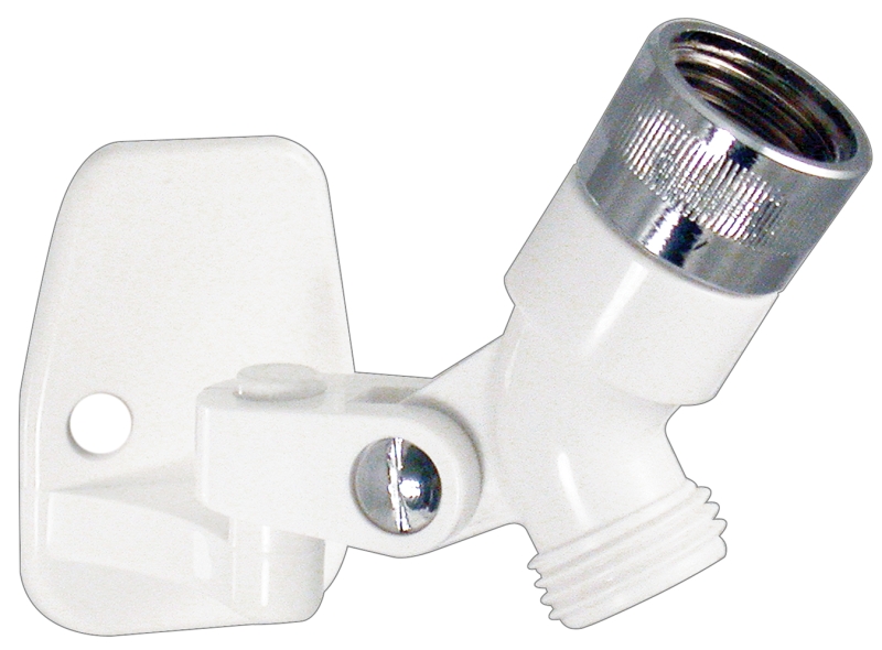 BRACKET AND CONNECTOR SWIVEL CHROME/WHITE