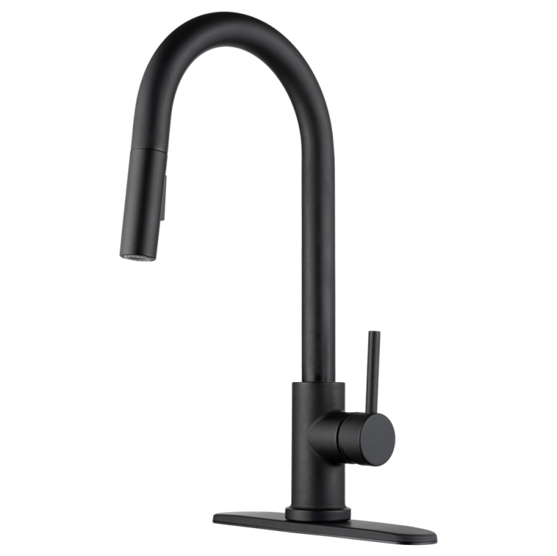 Touch Sensor Pull-Down RV Kitchen Faucet - Matte Black
