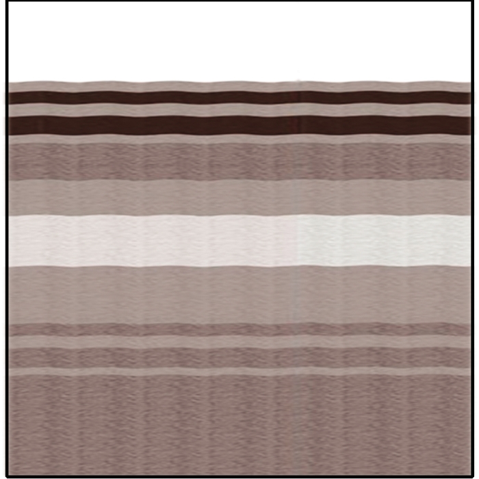 Universal Replacement Fabric 14' 2" Sierra Brown Dune Stripe White Weatherguard
