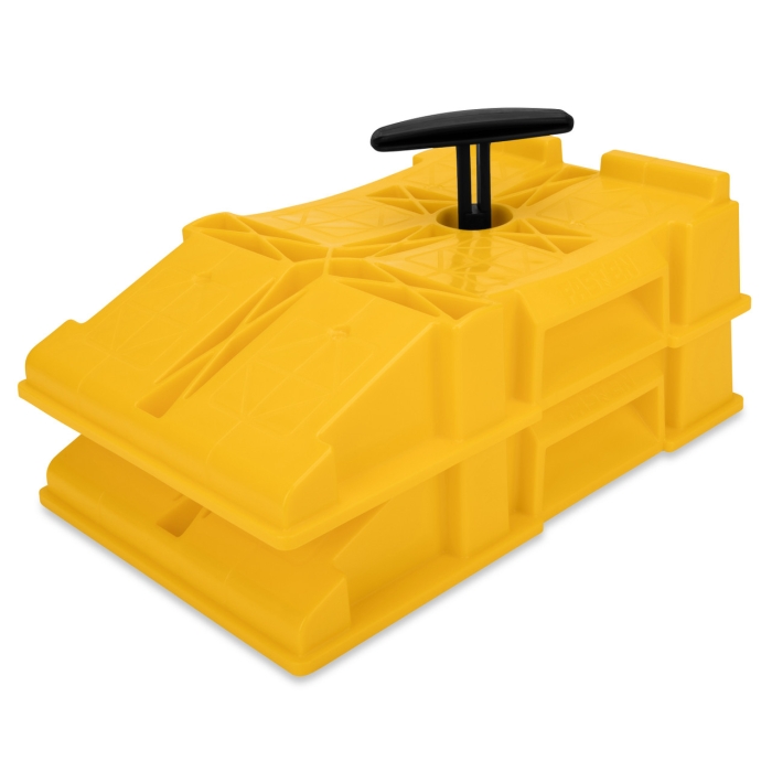 FasTen Premium RV Leveling Trailer Ramps w/ Convenient Handle - Nesting Design for RV Storage - 2-Pack