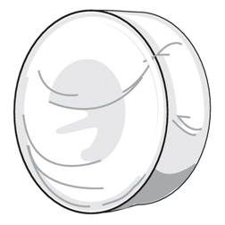 SPARE TIRE COVER - WHEEL DIAMETER: 26-3/4" TO 27-3/4" SNOW WHITE