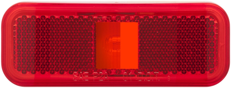 MARKER/CLEARANCE LIGHT RED SURFACE MOUNT WITH REFLEX