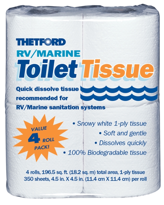 RV/MARINE TOILET TISSUE - 1 PLY