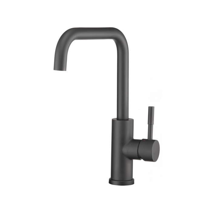 Streamline Square Arc RV Kitchen Faucet Matte Black