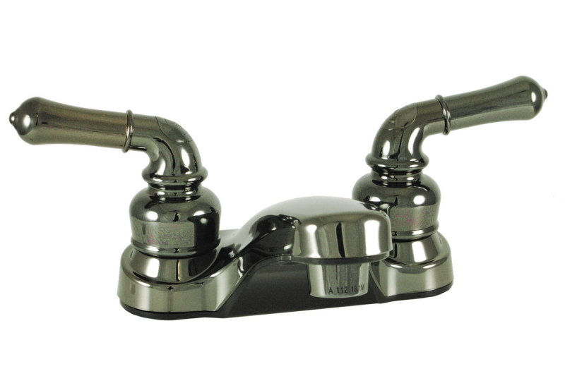 FAUCET - LAVATORY 4" non-metallic w/teapot handles chrome finish