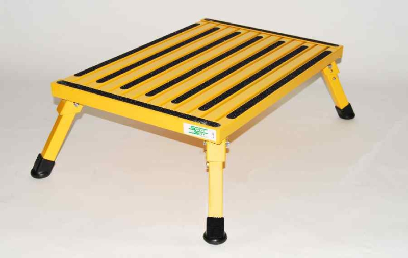 Large folding platform step Yellow