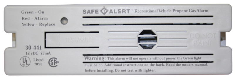 Alarm PROPANE GAS 12V SURFACE MOUNT WHITE