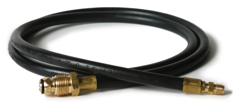 PROPANE SUPPLY HOSE 5' POL X 1/4" MALE INVERTED FLARE