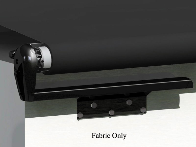 Cut To Fit Slideout Fabric 1200" x 47" Extension Black Vinyl