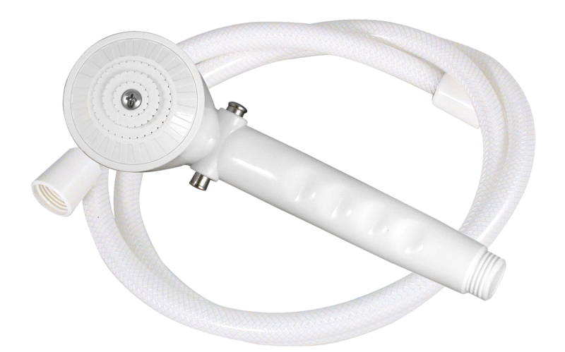 SHOWER HAND SET WHITE W/60" VINYL HOSE CLASSIC