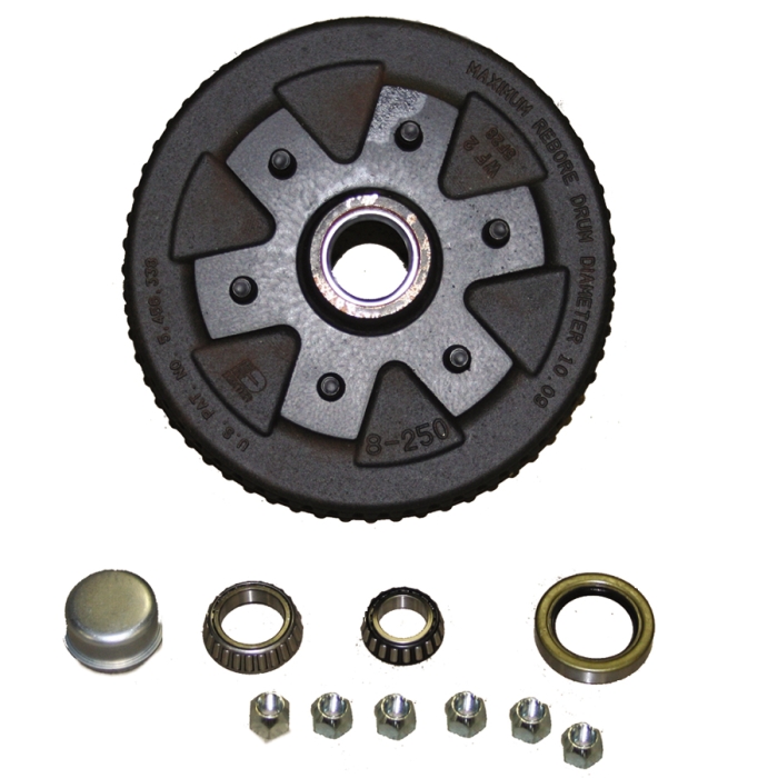 HUB AND DRUM - FOR 10 INCH X 2-1/4 INCH ELECTRIC BRAKES