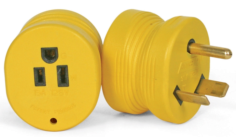Power Grip Electrical Adapter 30M-15F Amp 125V-1875W