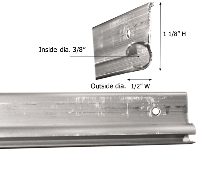 AWNING RAIL 14' - MILL FINISH