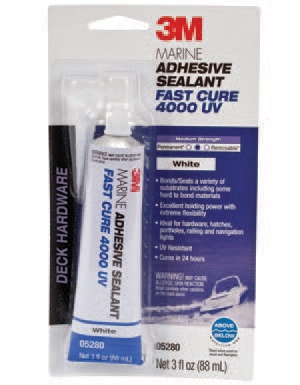 MARINE ADHESIVE/SEALANT FAST CURE 4000 3 Oz. Tube - WHITE