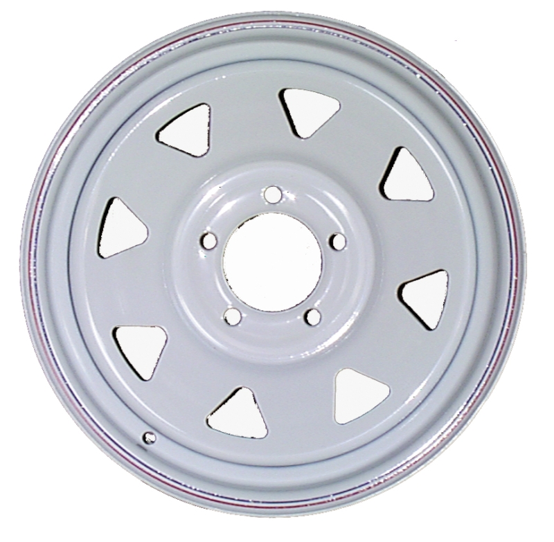 WHEEL WHITE SPOKE; 14 INCH 5 HOLE