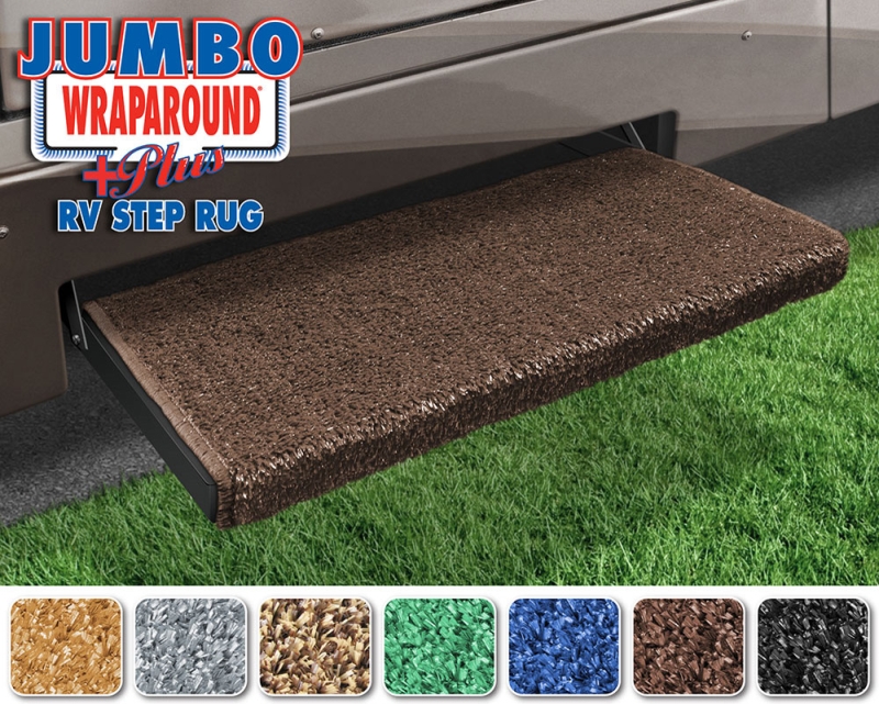 JUMBO WRAPAROUND + PLUS RV STEP RUG - 23" - ESPRESSO