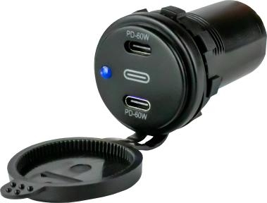 DUAL POWER SOCKET USB-C