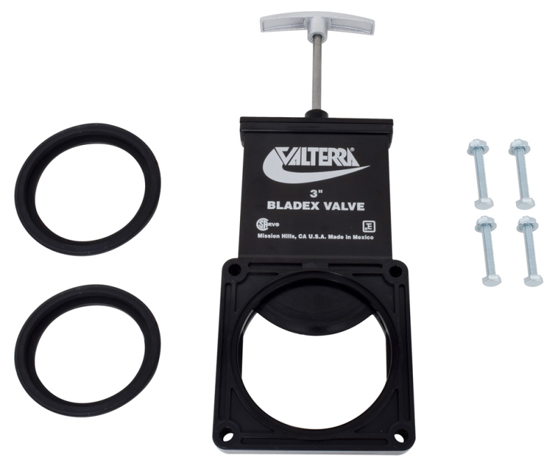Waste Valve - 3" Valve w/ Metal Handle