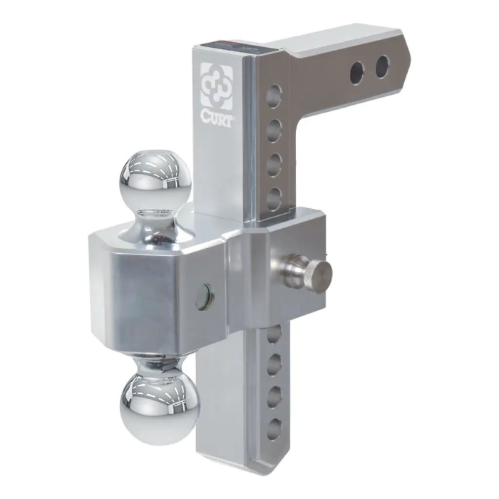 Curt AlumaLite Adjustable Ball Mount - 9-1/2" Drop