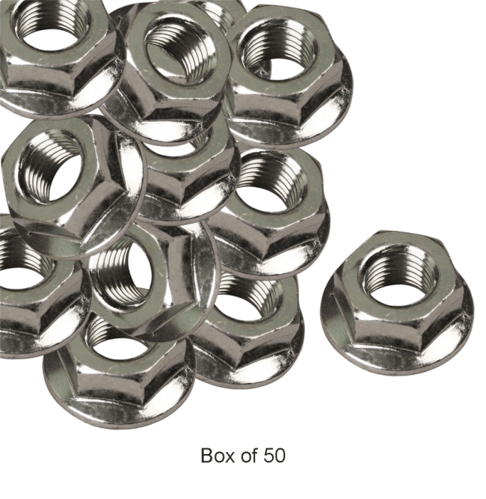 SHACKLE LOCK NUTS FOR WET BOLT  7/16"- 20 Thread  (Box of 50)