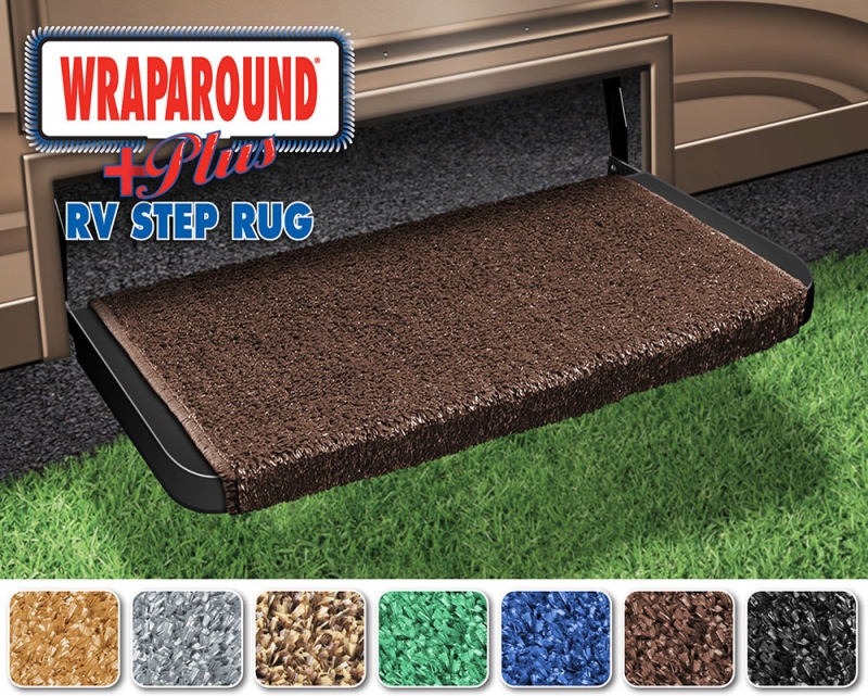 20" WRAPAROUND + PLUS RV STEP RUG - ESPRESSO
