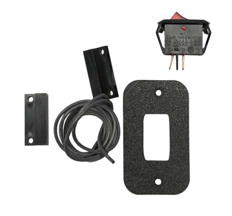 SMALL RECTANGULAR MAGNETIC DOOR SWITCH & POWER SWITCH KIT (OPEN)