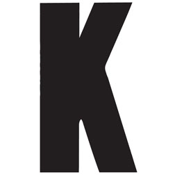 BLACK LETTER - K
